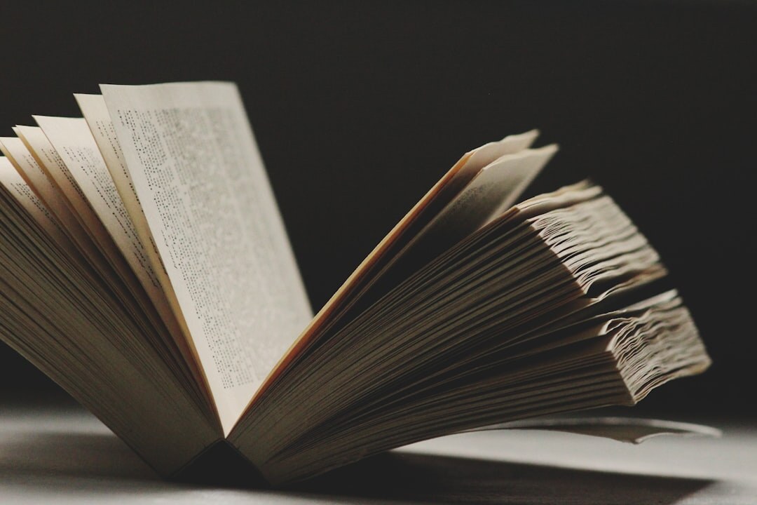 open book with dramatic lighting